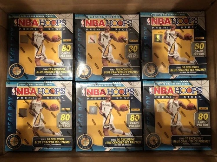 2019-20 パニーニ NBA フープス プレミアムストック メガボックス ブルー クラックアイス 新品未開封|トレーディングカード ラフテル