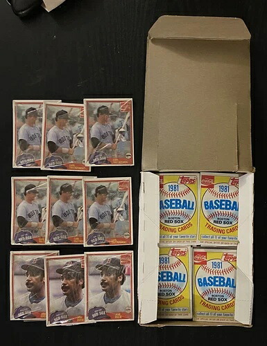 1981年 Topps コカ・コーラ ボストン・レッドソックス 未開封 48パックボックス - Yastrzemski Jim Rice｜トレーディングカード　ラフテル