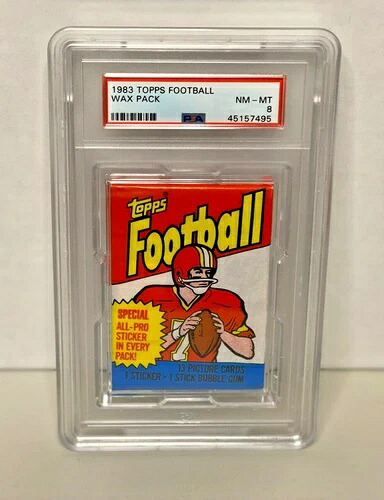 1983 Topps Football 未開封ワックスパック PSA 8 マーカス・アレン RC 年|トレーディングカード ラフテル