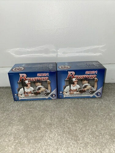 2個セット - 2021 Bowman ベースボール ブラスター ボックス - 未開封 - 新品|トレーディングカード ラフテル