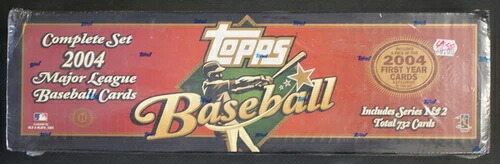 2004 Topps ベースボール ファクトリーシール コンプリートセット シリーズ 1 & 2 + 限定パック 1｜トレーディングカード　ラフテル