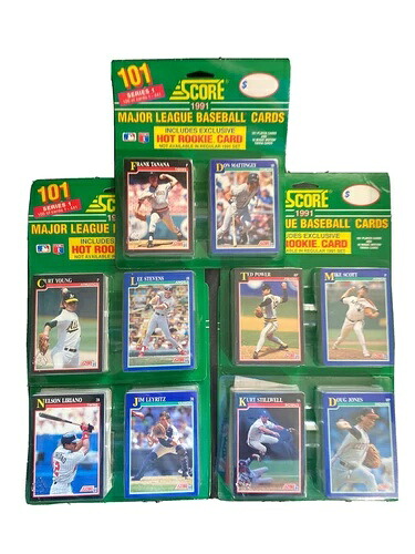 1991 スコア MLB ベースボールカード 101 シリーズ 1 ホットルーキーカード 工場未開封 新品 5|トレーディングカード ラフテル
