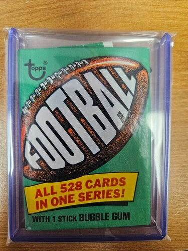 1974 Topps フットボール シールワックスパック (カード2枚)|トレーディングカード ラフテル