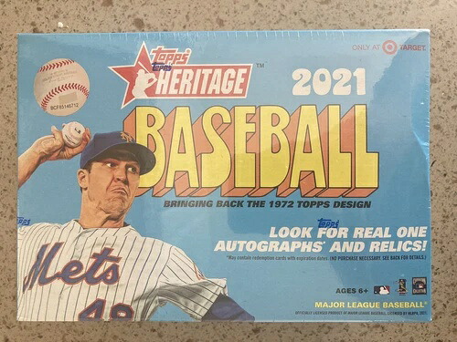 2021 Topps Heritage ファクトリーシール メガボックス (1972 Topps デザイン) ターゲット|トレーディングカード ラフテル