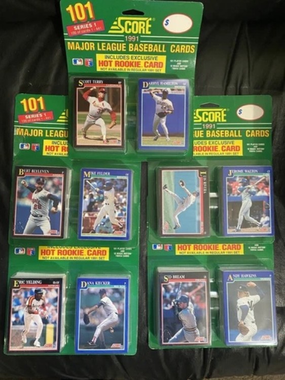 1991 スコア MLB ベースボールカード 101 シリーズ 1 ホットルーキーカード 工場未開封 新品 5｜トレーディングカード　ラフテル