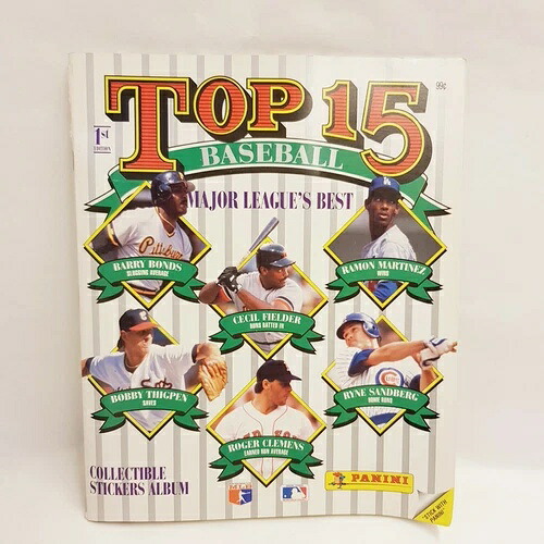 1990-91 トップ 15 ベースボール アルバム USA カナダ コンプリート パーフェクト フルミント EX シール B-｜トレーディングカード　ラフテル