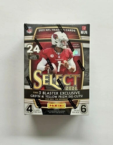 2021 Panini Select NFL フットボール ブラスターボックス グリーン/イエロー ダイカット 未開封 新品｜トレーディングカード　ラフテル