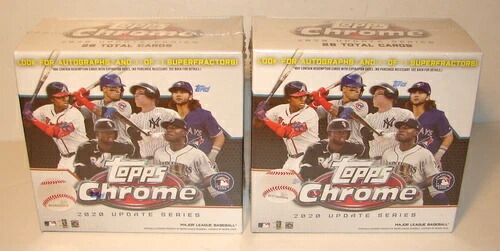 2020 TOPPS クローム アップデート シリーズ メガ ベースボール ボックス 工場未開封 新品 - 2個セット|トレーディングカード ラフテル
