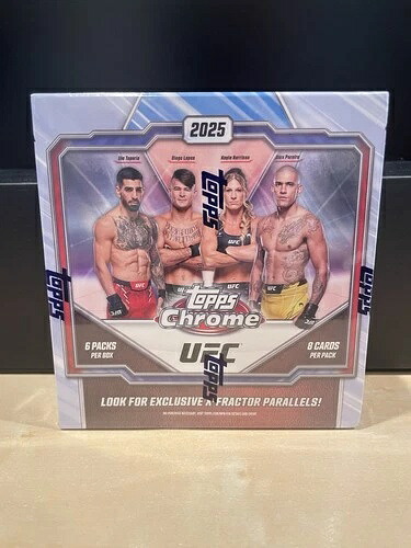2025 Topps Chrome UFC メガボックス、工場で密封され手元にあり、すぐに発送可能!|トレーディングカード ラフテル