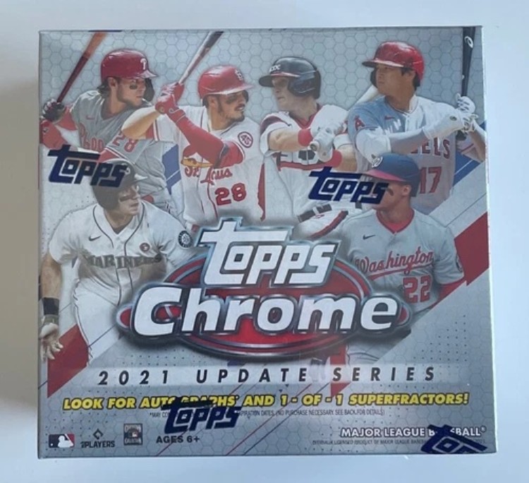 2021 Topps Chrome Update Series Box 工場出荷時の未開封状態|トレーディングカード ラフテル