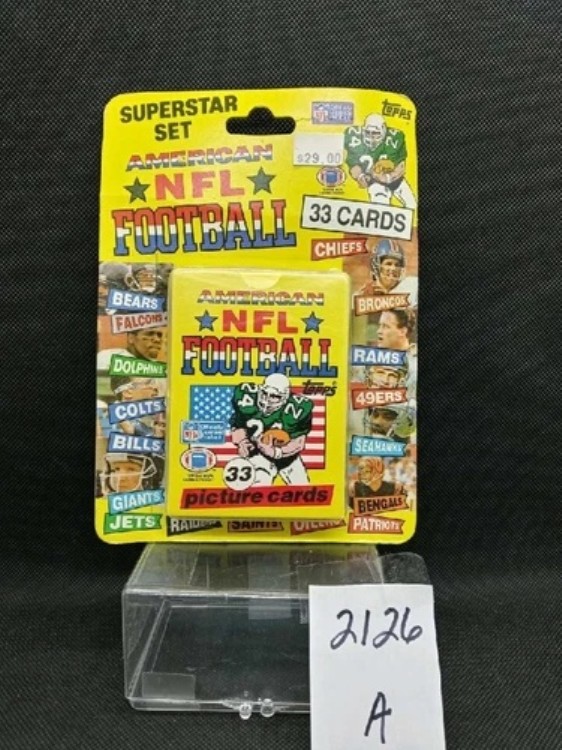 1989 Topps NFL フットボール 33 カード スーパー スター、TOPPS 製、未開封パック、Toys R Us レア!|トレーディングカード ラフテル