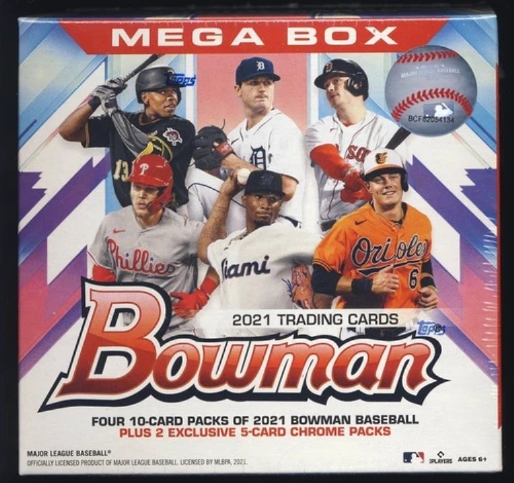 2021 MLB ボウマン メガボックス ベースボール 工場未開封 限定クロームパック｜トレーディングカード　ラフテル