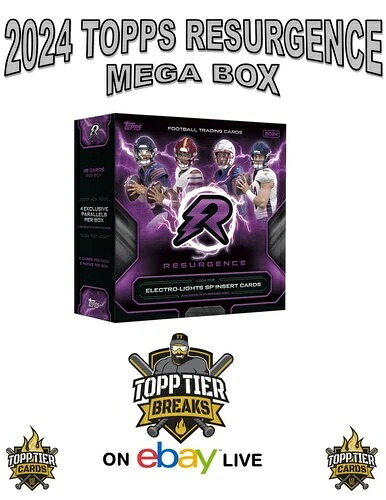 2024 Topps Resurgence Football ファクトリーシール付きメガボックス - LIVE RIP N SHIP 6｜トレーディングカード　ラフテル