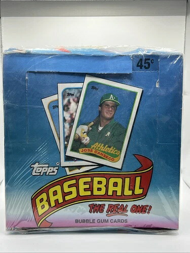 1989年 Topps ベースボール 未開封ボックス バブルガムカード付き - 36枚入りワックスパック｜トレーディングカード　ラフテル