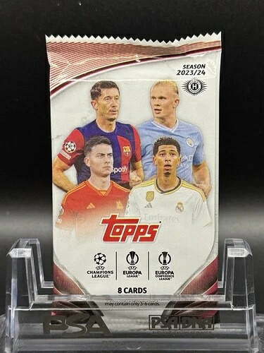 2023-24 TOPPS UEFAクラブ大会（6）未開封サッカーホビーパック（ボックス入り）｜トレーディングカード　ラフテル