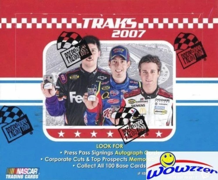 2007 プレスパス TRAKS NASCAR レーシング 巨大工場密封 24 パック小売用ボックス!｜トレーディングカード　ラフテル