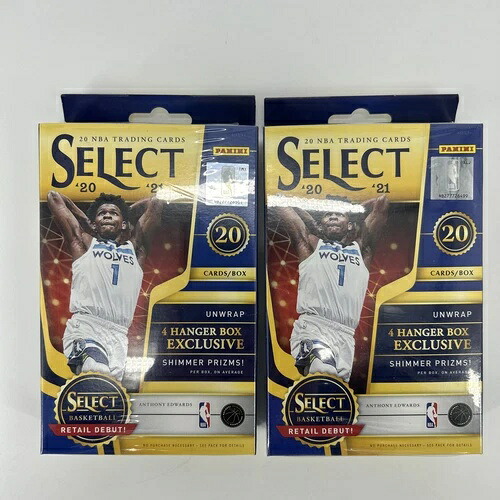 2020-21 パニーニセレクト NBA バスケットボール ハンガーボックス 新品 工場未開封 2個セット｜トレーディングカード　ラフテル