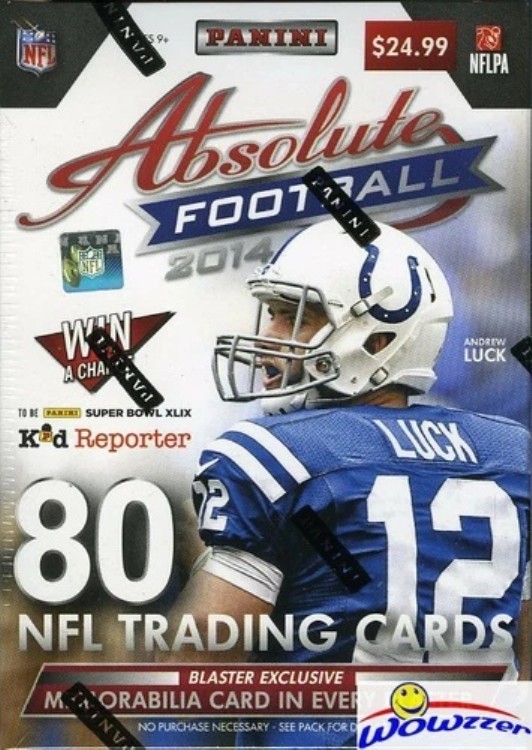 2014 Panini Absolute Football 工場未開封ブラスターボックス+限定記念品!｜トレーディングカード　ラフテル