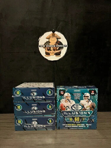 2024年 パニーニ イリュージョンズ フットボール NFL 60枚入りトレーディングカード 未開封 メガボックス｜トレーディングカード　ラフテル