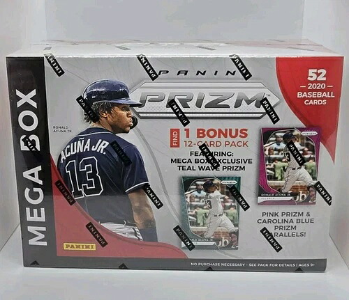 2020 Panini Prizm Baseball Mega Box 52枚入り（未開封）｜トレーディングカード　ラフテル