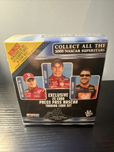 2005 プレスパス コレクターズシリーズ NASCAR 未開封ボックス 保証付き オートまたはメモリアル｜トレーディングカード　ラフテル