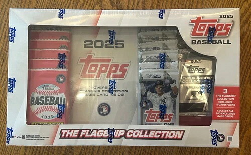 2025 Topps MLB ベースボール フラッグシップ コレクション 未開封ボックス ボーナス パック 3 個入り!｜トレーディングカード　ラフテル