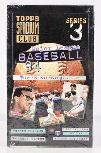 1994 Topps スタジアムクラブ シリーズ3 野球カード 未開封ボックス (24パック) - 送料無料｜トレーディングカード　ラフテル