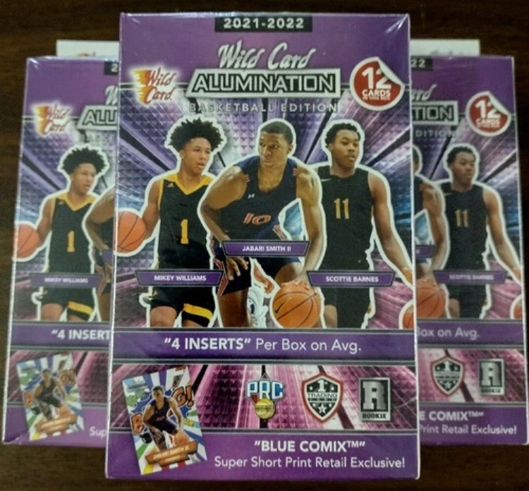 2021-22 ワイルドカード バスケットボール アルミネーション ハンガーボックス 工場未開封 5個セット｜トレーディングカード　ラフテル