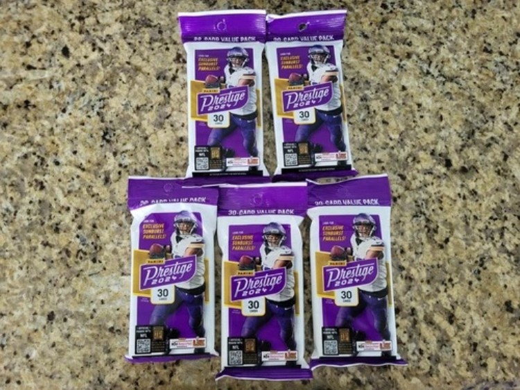 5個セット - 2024 Panini Prestige Football 密封ファットパック - 30個/パック｜トレーディングカード　ラフテル