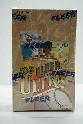 1993 Fleer Ultra MLB ベースボール シリーズ 1 工場未開封ボックス 36パック｜トレーディングカード　ラフテル