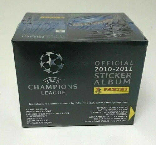 パニーニ チャンピオンズリーグ 2010/11 ステッカー 50枚パック 未開封ボックス 250枚入り｜トレーディングカード　ラフテル