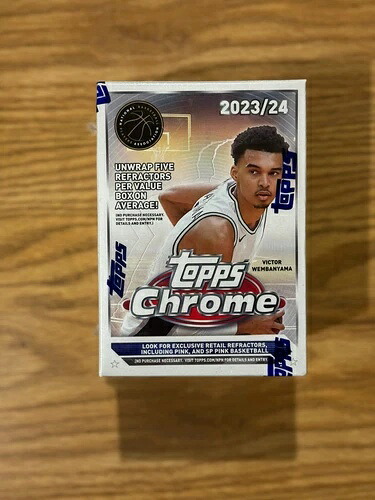 2023-24 Topps Chrome バスケットボール 工場未開封バリュー ブラスター ボックス 手元にあります!｜トレーディングカード　ラフテル
