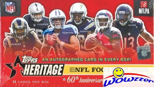 2015 Topps Heritage Football ファクトリー シール ボックス - 直筆サイン + フォイルボード パラレル!｜トレーディングカード　ラフテル