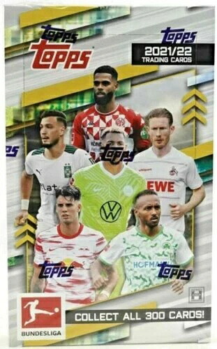 2021-22 Topps ブンデスリーガ サッカー ホビーボックス 工場未開封 24パック｜トレーディングカード　ラフテル