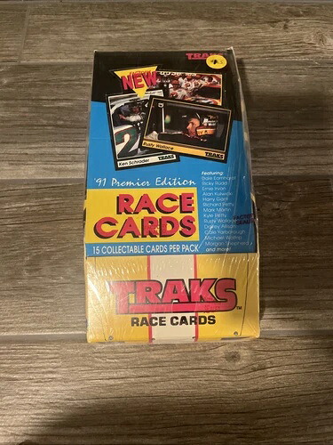 1991年 Traks NASCAR レースカード プレミアエディション ホビーボックス 工場未開封｜トレーディングカード　ラフテル