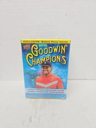 2020年 Upper Deck Goodwin Champions ブラスターボックス タイガー・ウッズ ファクトリーシール｜トレーディングカード　ラフテル