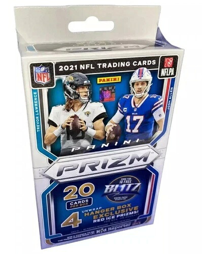 2021年 Prizm フットボールハンガーボックス 工場未開封 Red Ice Prizms (ウォルマート)｜トレーディングカード　ラフテル