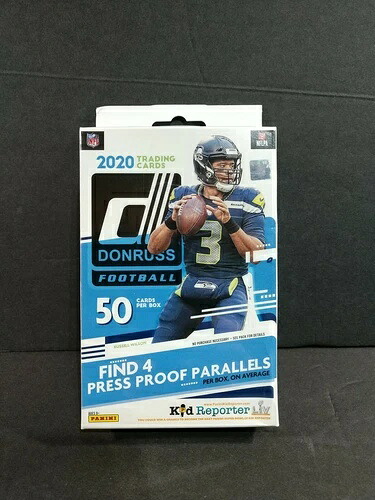 2020 Panini DONRUSS NFL フットボール ファクトリーシール 50枚入り ハンガーボックス (ブルー)｜トレーディングカード　ラフテル