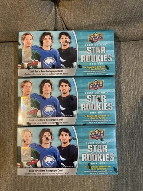 (3) 2022-23 Upper Deck NHL スタールーキーズ ホッケー ブラスターボックス 新品未開封｜トレーディングカード　ラフテル
