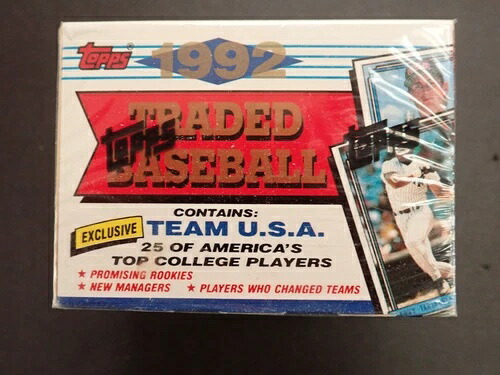 1992 TOPPS トレード ファクトリーシールセット (チーム USA ノマー・ガルシアパーラ ジェイソン・バリテック)｜トレーディングカード　ラフテル