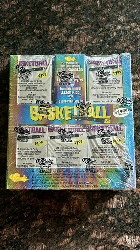 1994 クラシック バスケットボール ドラフト ピック 工場未開封 ジャンボ 新品 30 パック!｜トレーディングカード　ラフテル