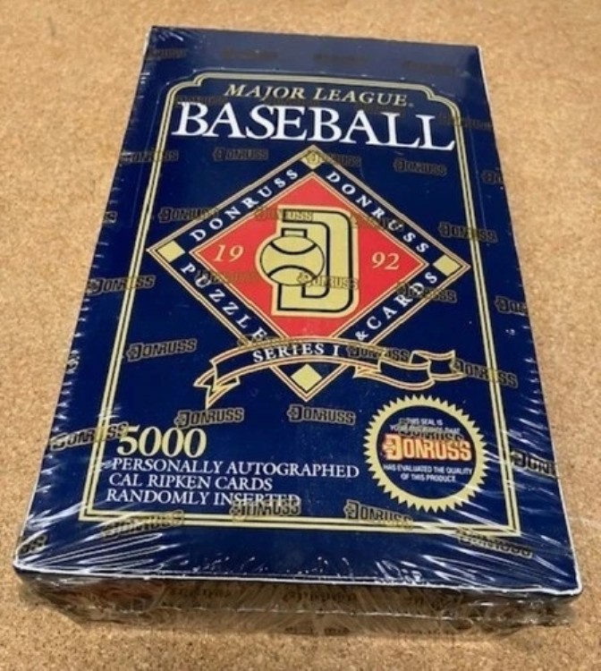 1992年 Donruss MLB ベースボールシリーズ 1ボックス; 36パック; リプケンチェイス; 工場未開封｜トレーディングカード　ラフテル