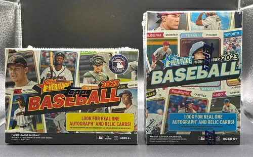 2023 Topps Heritage & Topps Heritage High Number シールド ブラスターボックス。2個セット｜トレーディングカード　ラフテル