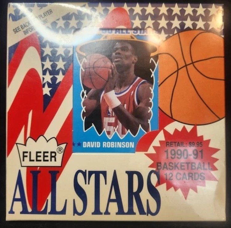 1990-91 Fleer バスケットボール オールスター 12 カードセット 工場未開封 マイケル・ジョーダン !!｜トレーディングカード　ラフテル