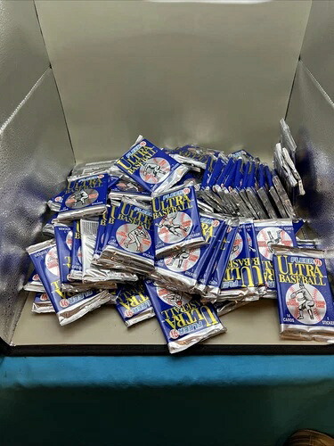 91 Fleer Ultra 野球用 密封ワックスパック 数量75 ワックスパック｜トレーディングカード　ラフテル
