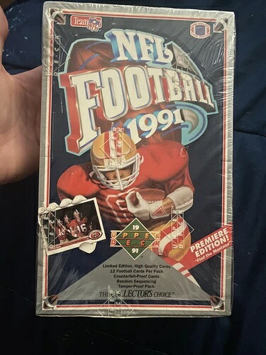 1991年 Upper Deck フットボールカード 未開封 未開封 プレミアエディション モンタナを探せ｜トレーディングカード　ラフテル