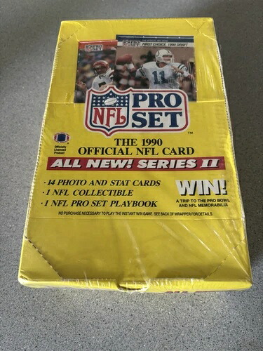 1990 NFL プロセット フットボール ファクトリーシールボックス シリーズ2｜トレーディングカード　ラフテル