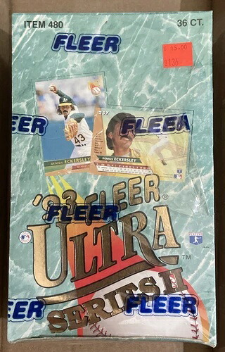 1993年 Hobby Fleer Ultra Baseball Series 2 Box 36 Packs 工場未開封 / NOS｜トレーディングカード　ラフテル