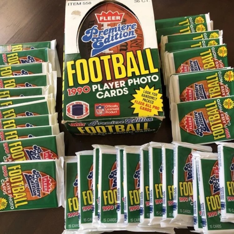 1990年 Fleer フットボールカード プレミアエディションパック 35枚入り 未開封 個別ブレイクロット｜トレーディングカード　ラフテル