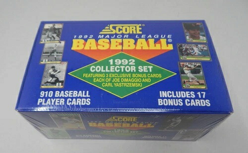 1992 スコア MLB ベースボールカード コレクターセット ボックス 工場未開封 910枚入り ボックス付き｜トレーディングカード　ラフテル